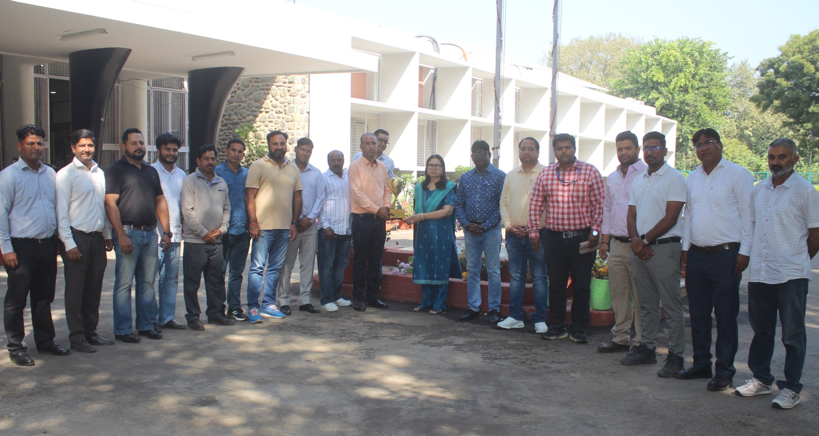 PU Employees Cricket Team Presents Vice-Chancellor Trophy for All India T-20 Vice-Chancellors Cricket Cup